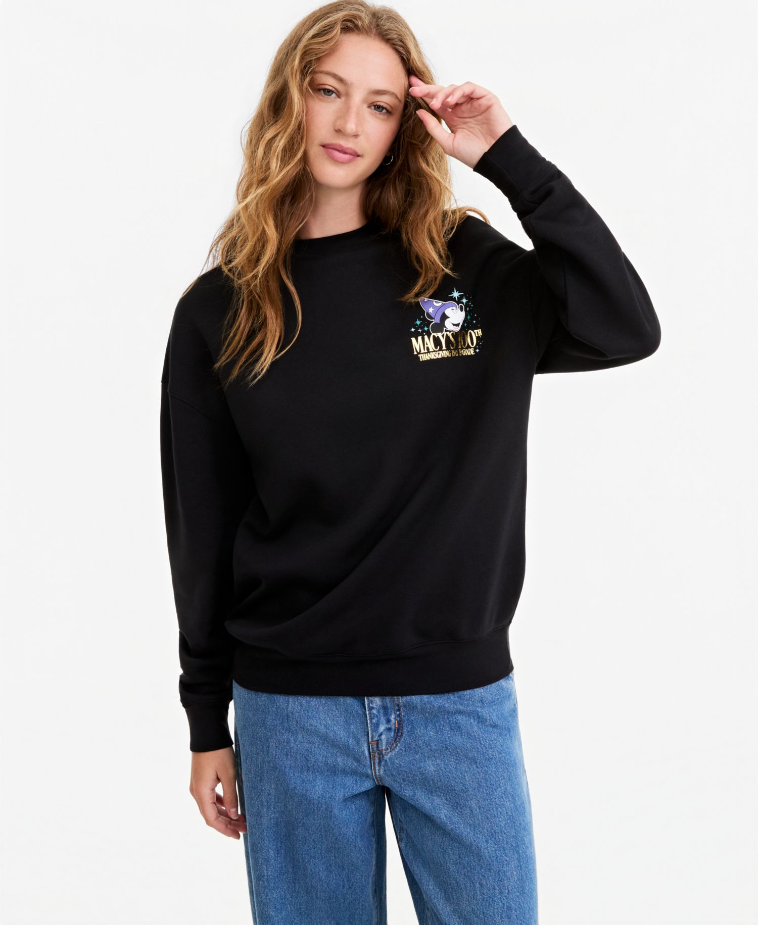 Adult Unisex Sorcerer's Apprentice Mickey Crewneck Sweatshirt