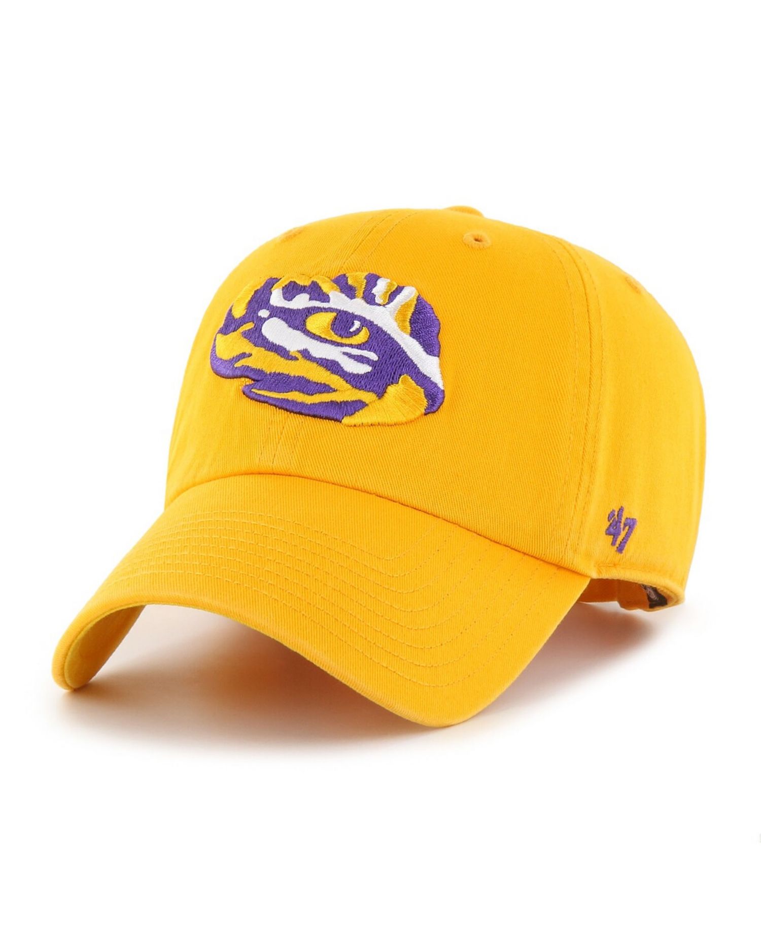 Men's Gold LSU Tigers Clean Up Adjustable Hat
