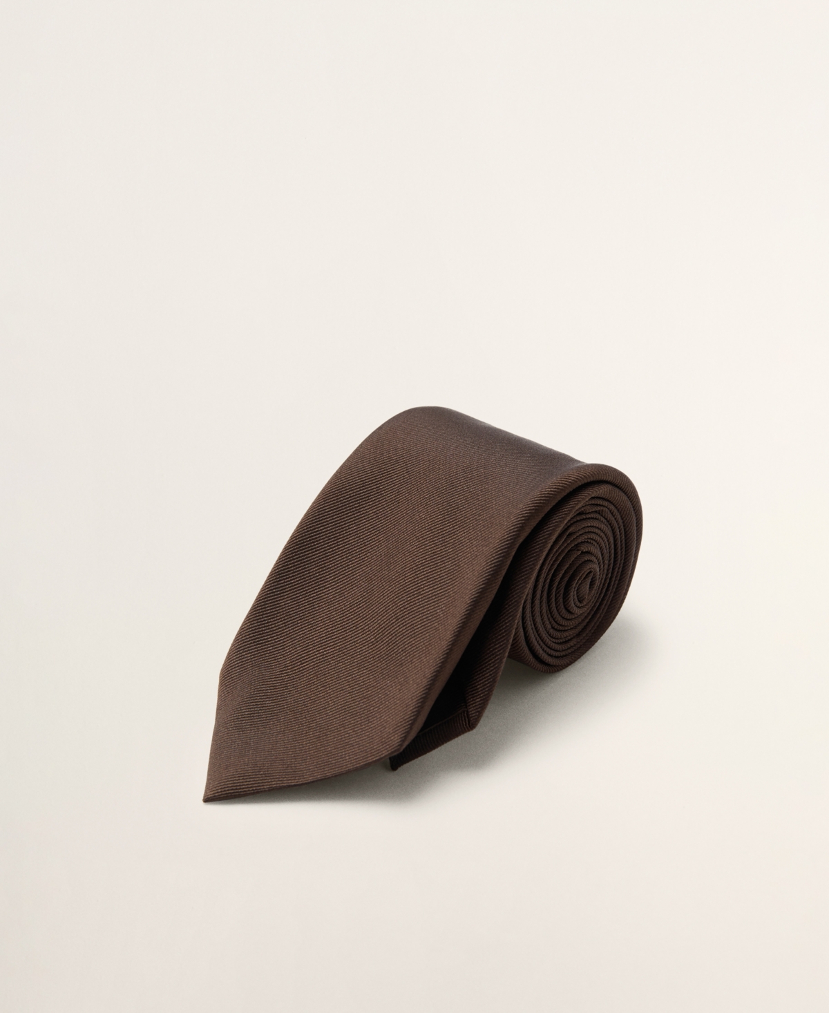 Mango Men's Silk Tie - Brown