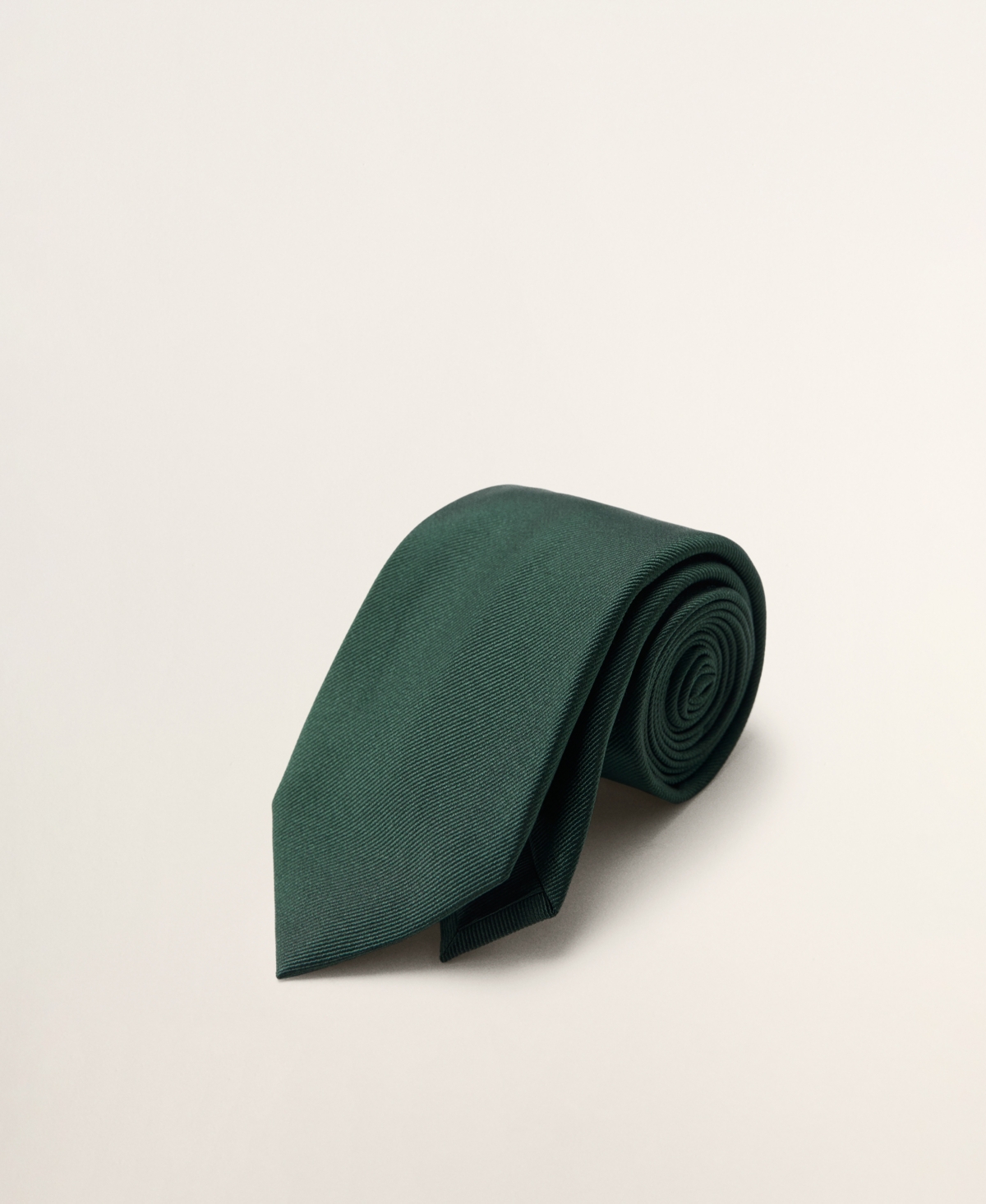 Mango Men's Silk Tie - Green
