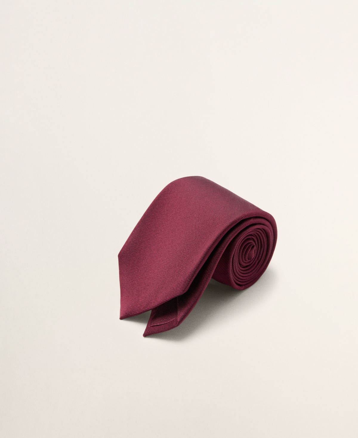 Mango Men's Silk Tie - Maroon