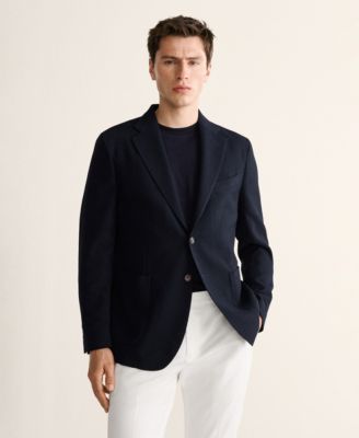 Men's Slim-Fit Wool Blazer