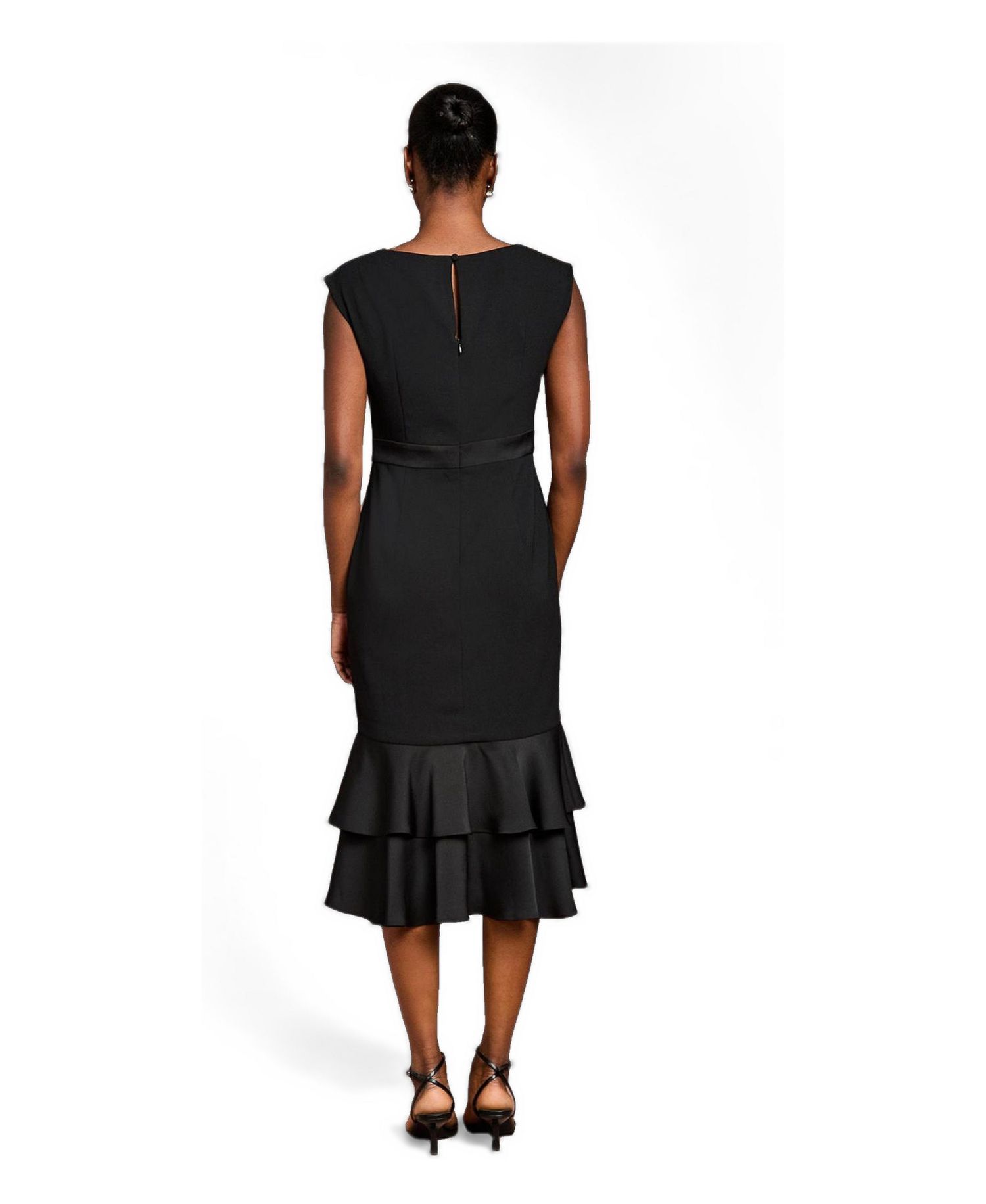 Women's Crepe Peplum Dress