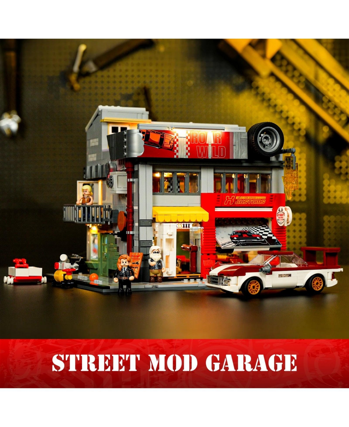 Lumibricks Street Mod Garage