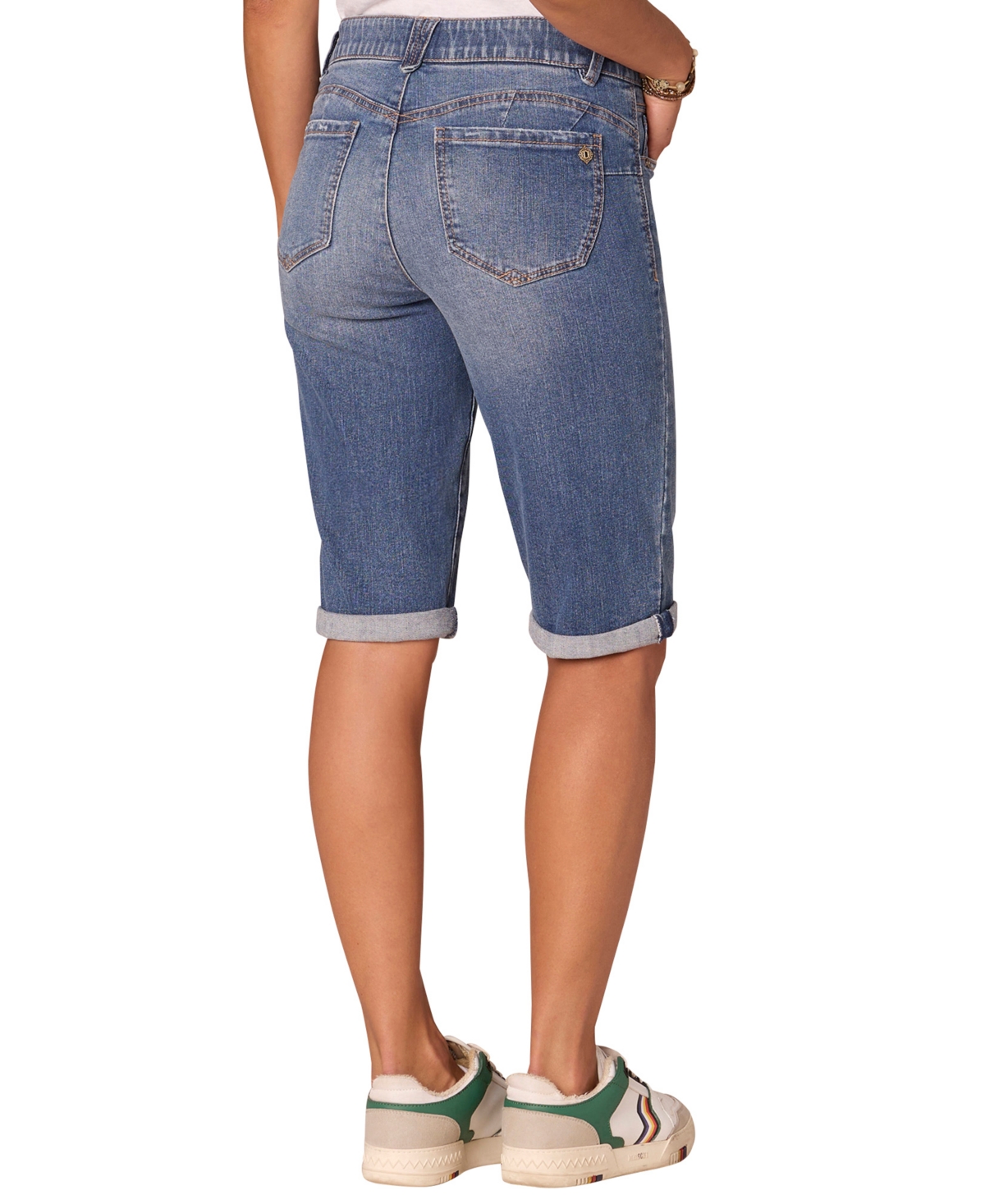 Democracy Petite AbSolution Mid-Rise Bermuda Shorts