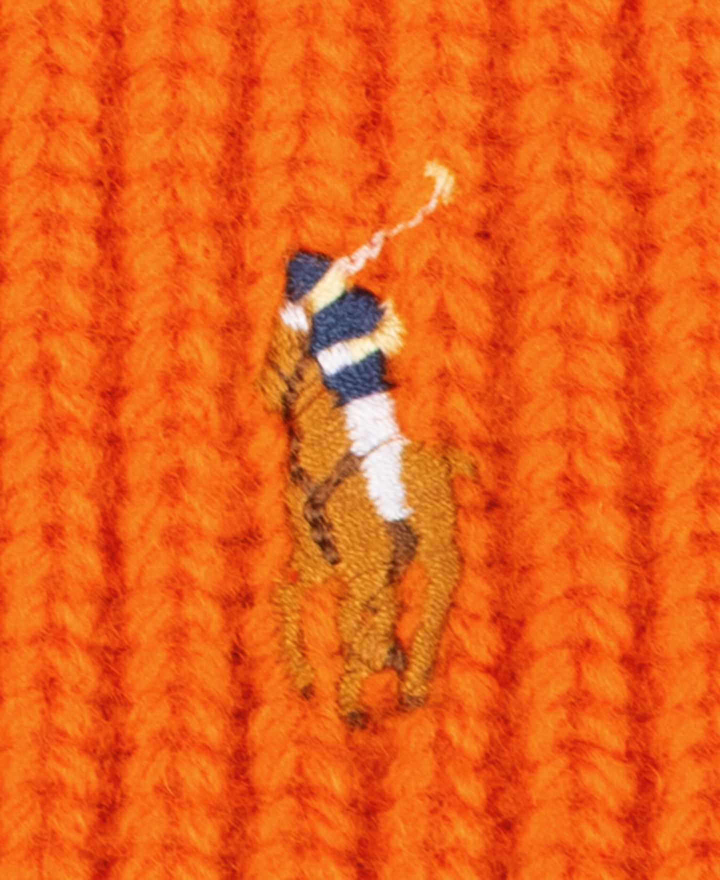 Мужской головной убор Polo Ralph Lauren Signature Cuff Hat, цвет: Оранжевый — фото 3
