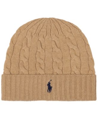 Men's Cashmere Blend Cable Beanie