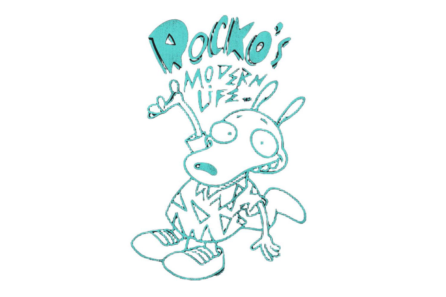 Rocko s Modern Life Men's Rocko's Modern Life Neon Rocko T-Shirt