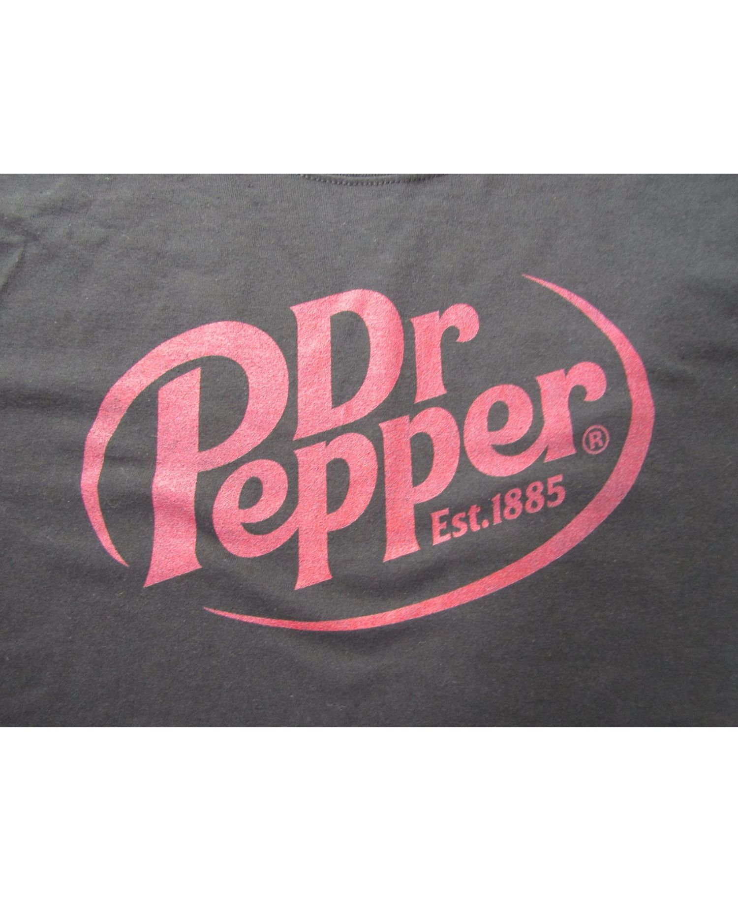 Big & Tall Dr Pepper Est. 1885 Maroon Logo Black Graphic Tee-5XL