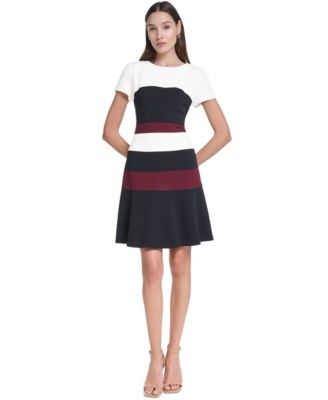 Petite Scuba Crepe Sheath Dress