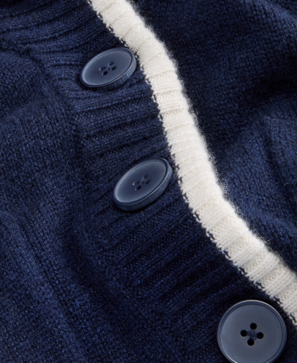 Charter Club Women's 100% Cashmere Tipped Shawl-Collar Boyfriend Cardigan, Macy's Exclusive
