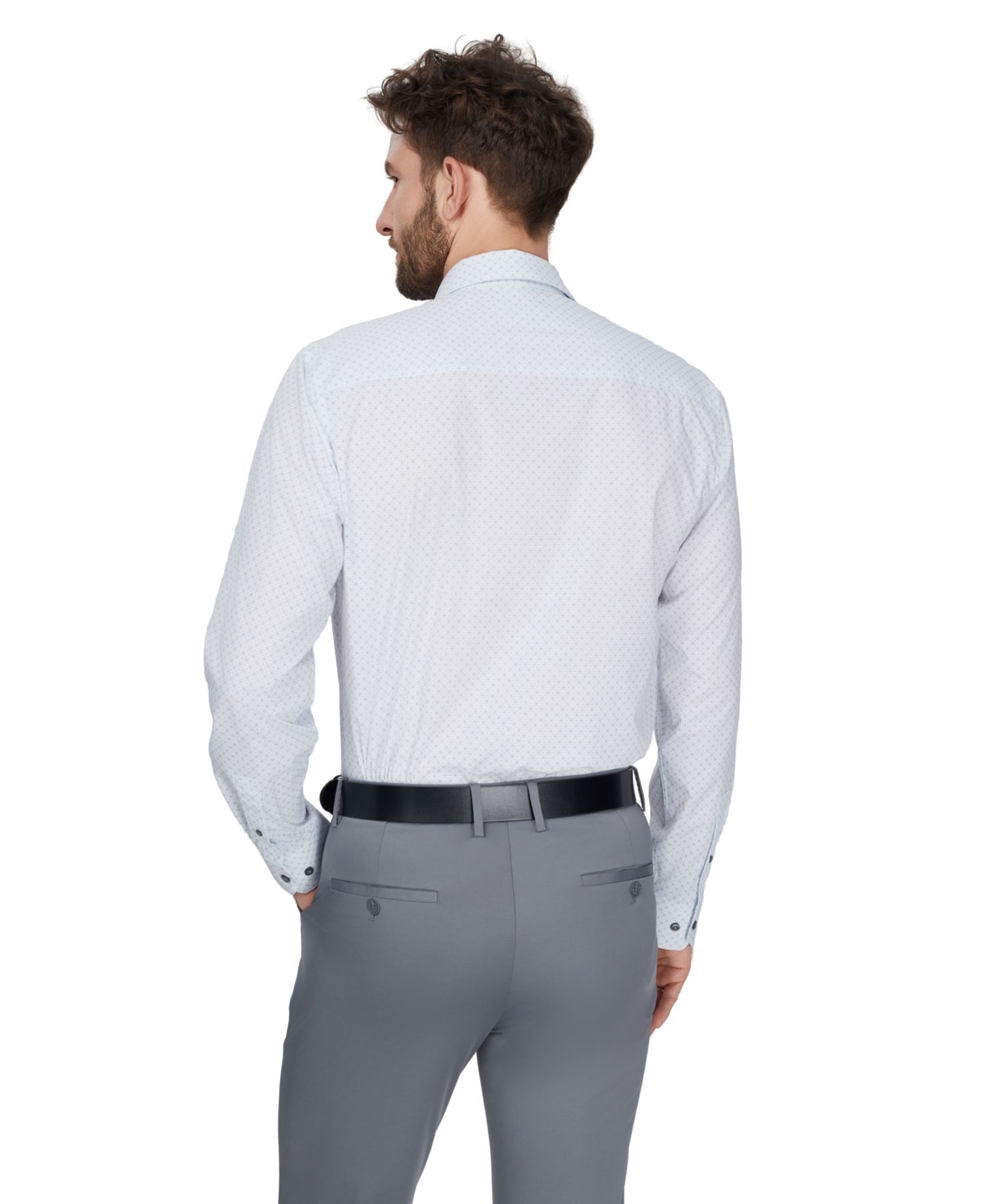 Men's Slim-Fit Stretch Dress Shirt