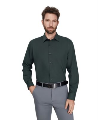 Men's Regular-Fit Solid Dress Shirt