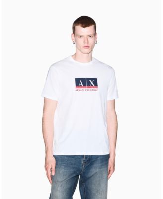 Men's Short Sleeve Metallic Box Logo Slim Fit T-Shirt