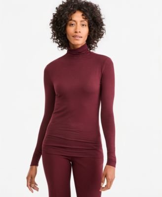 Women's Long-Sleeve Seamless Turtleneck