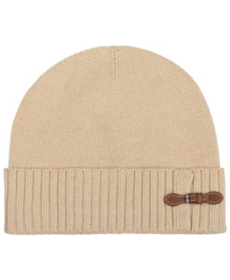 Equestrian Buckle Merino Knit Hat
