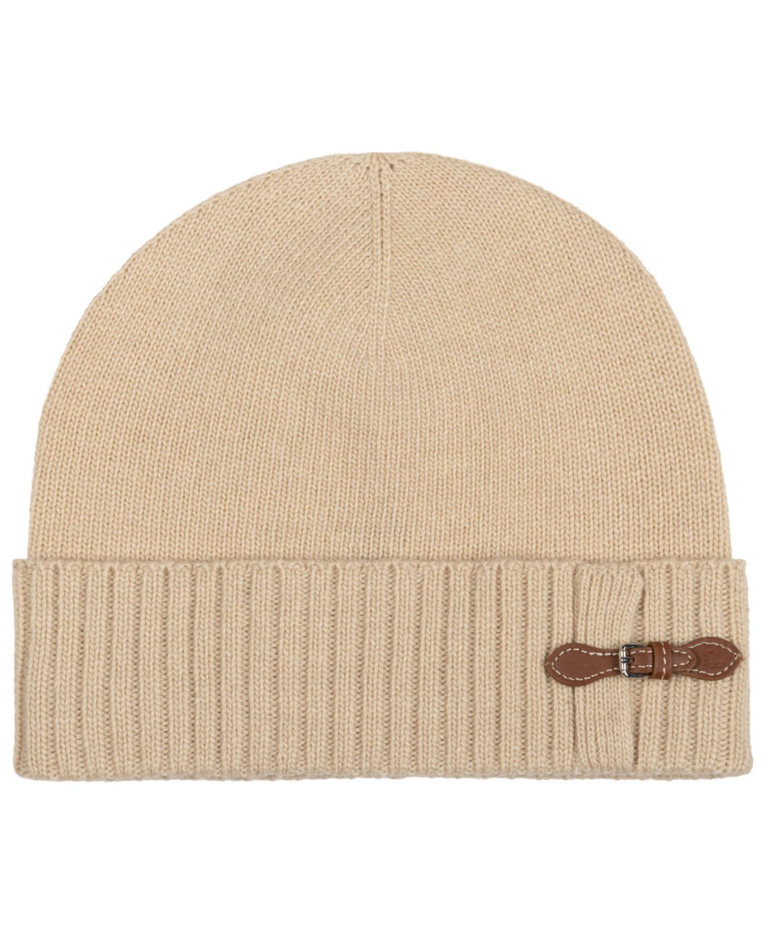 Equestrian Buckle Merino Knit Hat