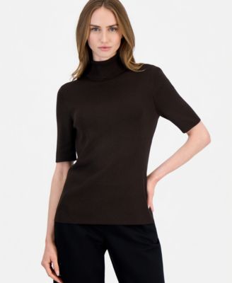 Women's Half-Sleeve Turtleneck Sweater