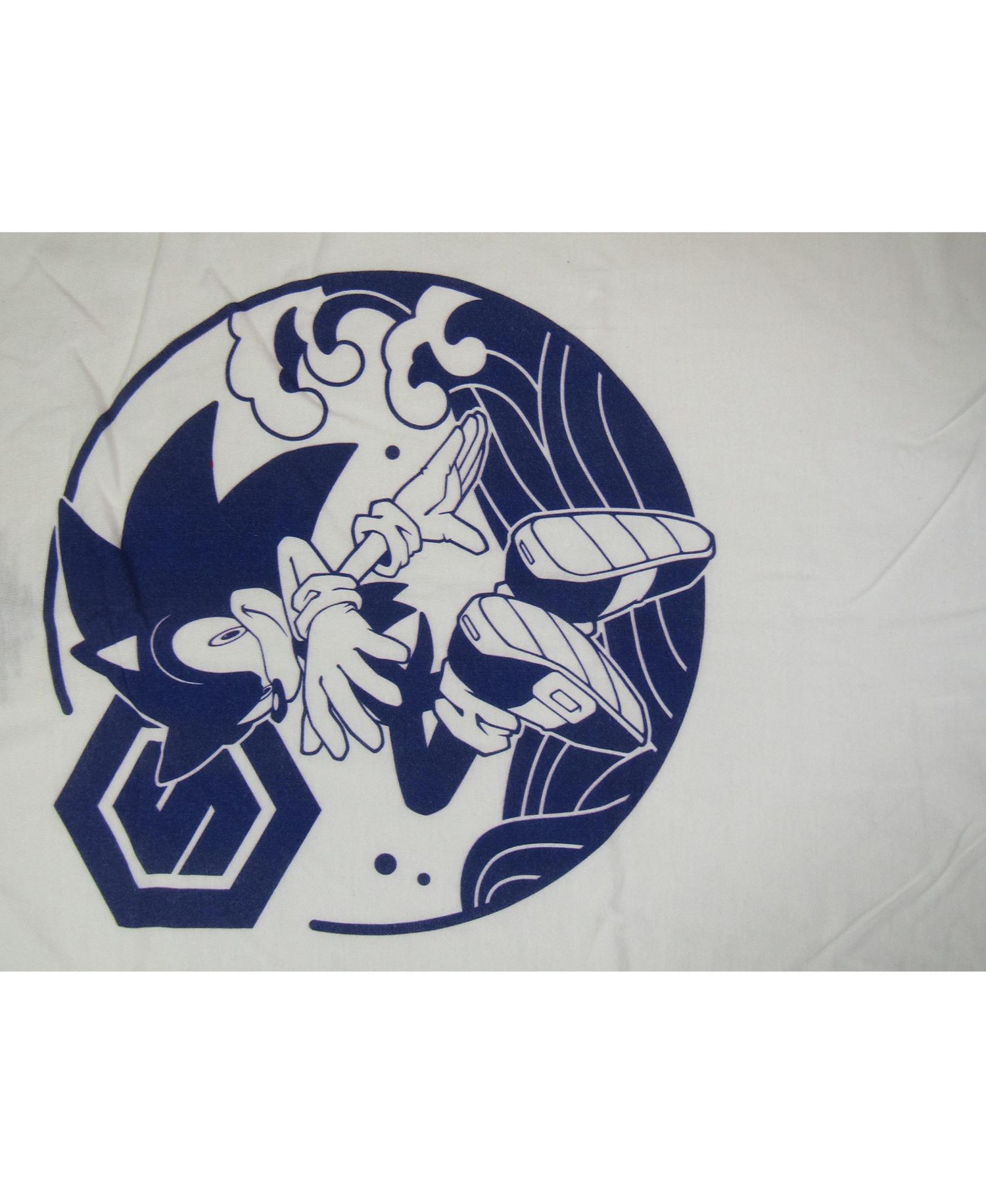 Men's Modern Character White Graphic Tee - 3XL