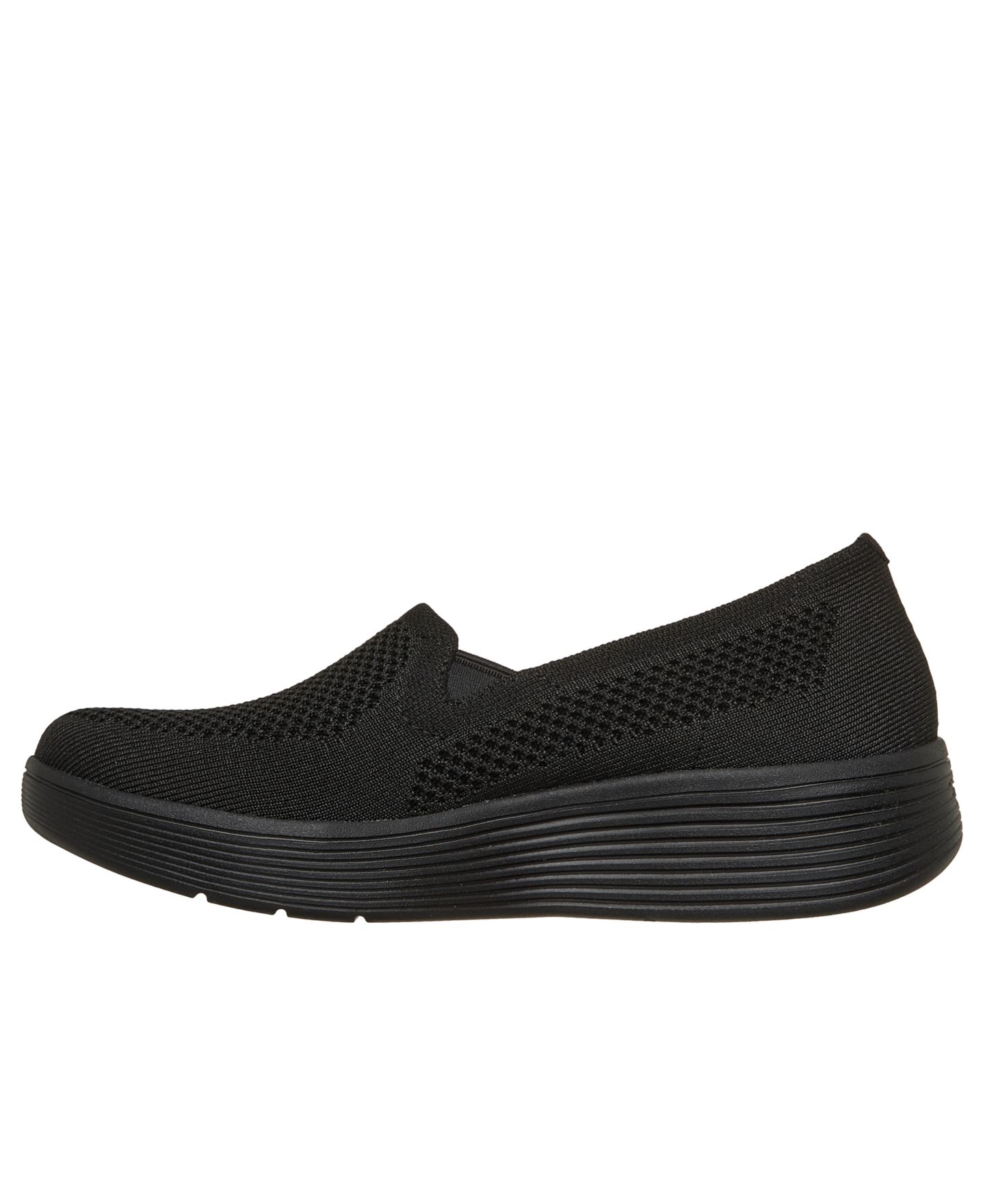 Женские кроссовки Skechers Arch Fit Laguna - Adore Her Walking, цвет: Чёрный — фото 3