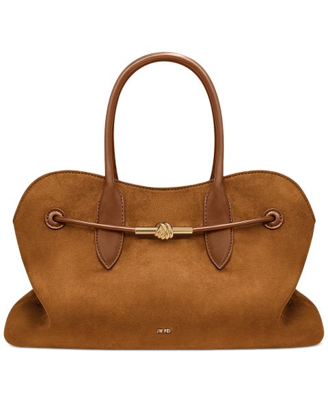 Женская сумка JW PEI Adele Metal Rope Knot Large Tote Handbag, цвет: Карамельный коричневый