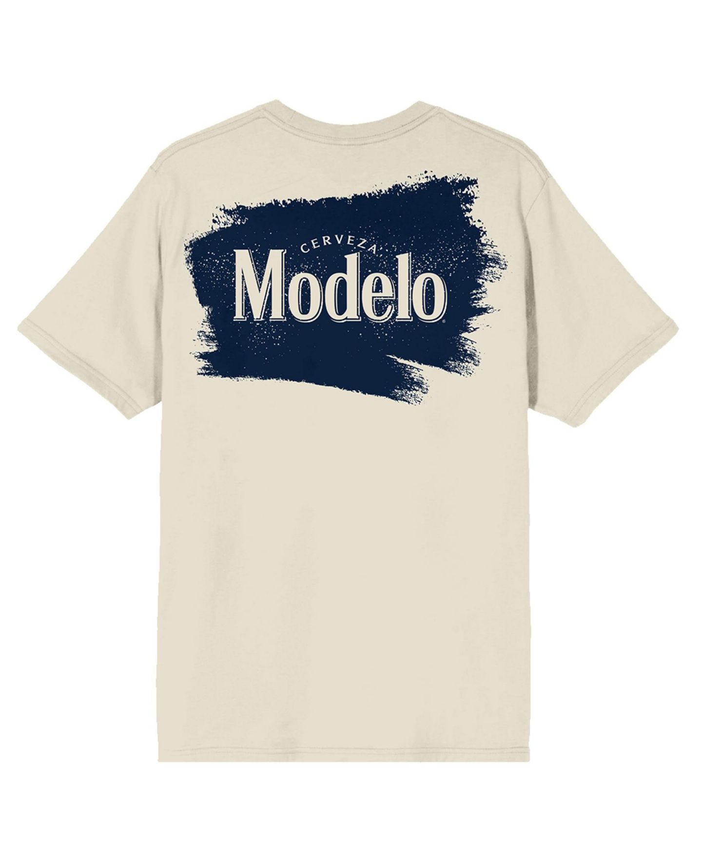 Мужская футболка Modelo Diamond Frame & Brush Stroke Logos Crew Neck Short Sleeve Natural, цвет: Молочно-белый — фото 6