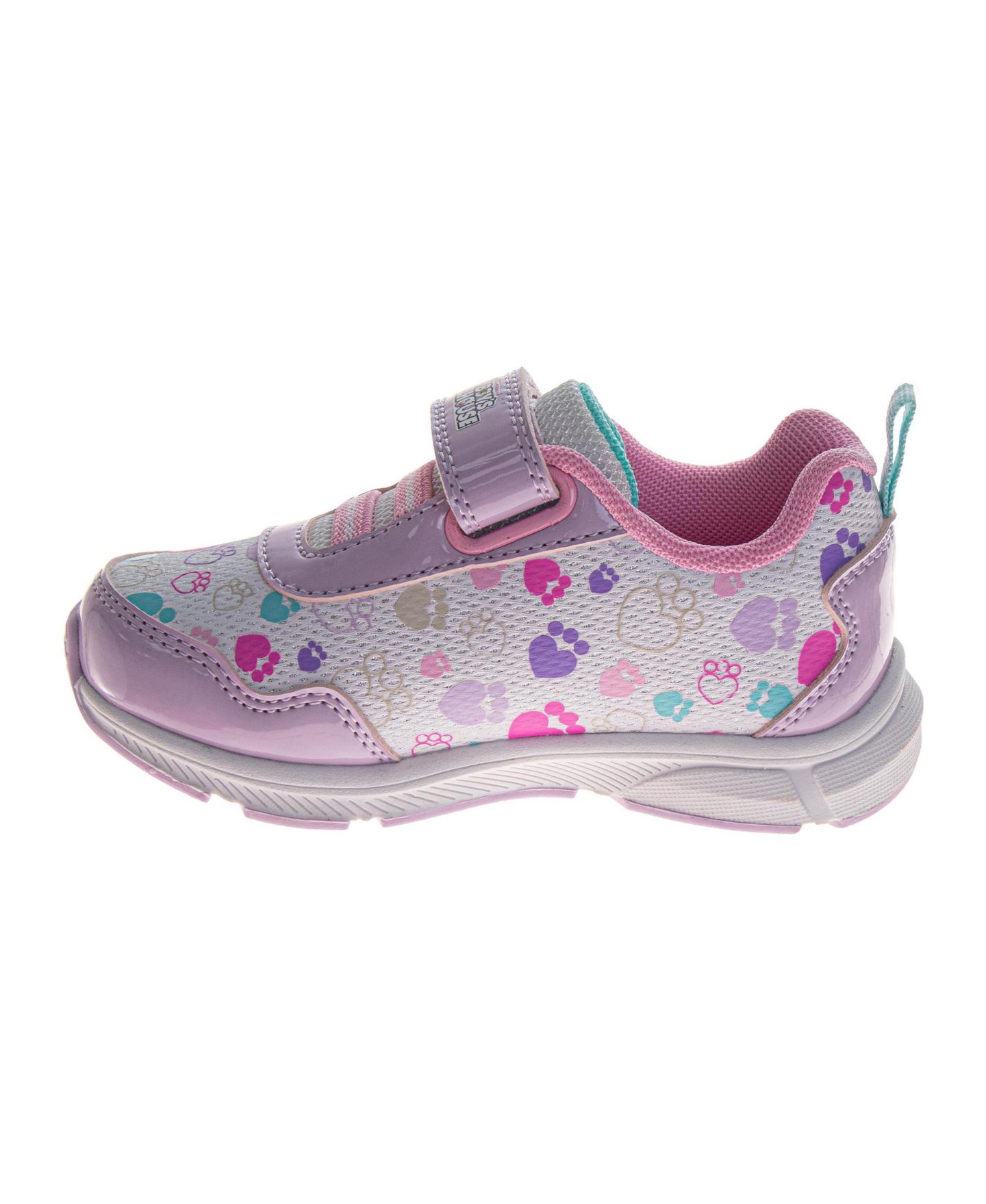 Кроссовки Gabby's Dollhouse Athletic Hook and Loop Light-Up для девочек, цвет: Фиолетовый разноцветный — фото 3