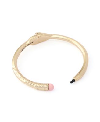 Gold Best In Class Chewed Pencil Bangle Bracelet