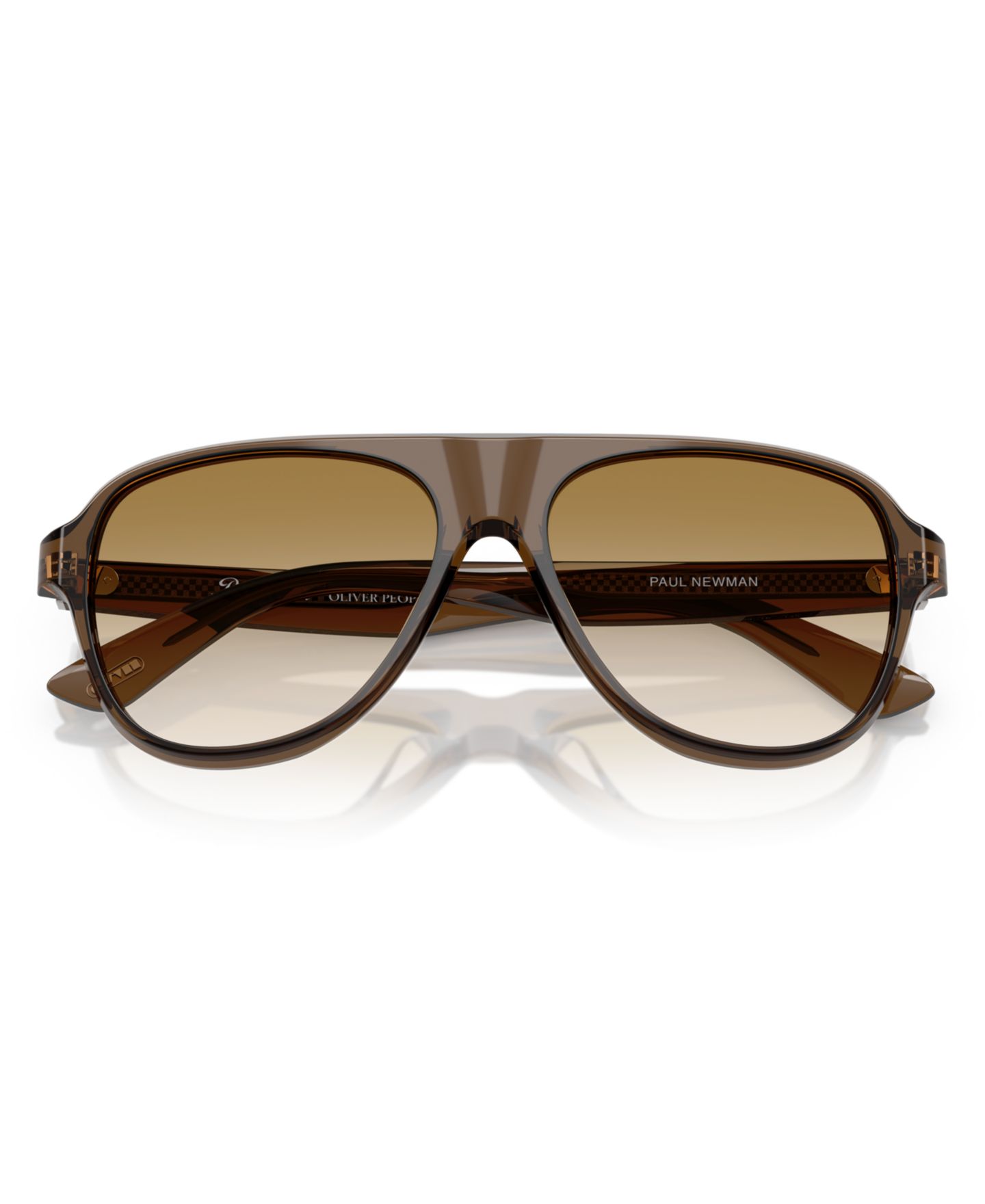 Мужские очки Oliver Peoples Man Pilot/Aviator Plastic OV5581U Paul Newman Eyeglasses, цвет: Тёмно-коричневый — фото 6