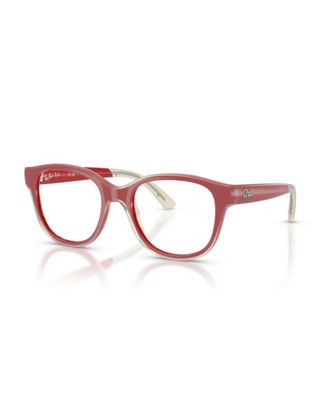 Женские очки Ray-Ban Jr Child Eyeglasses, RB1950, цвет: Красный прозрачный