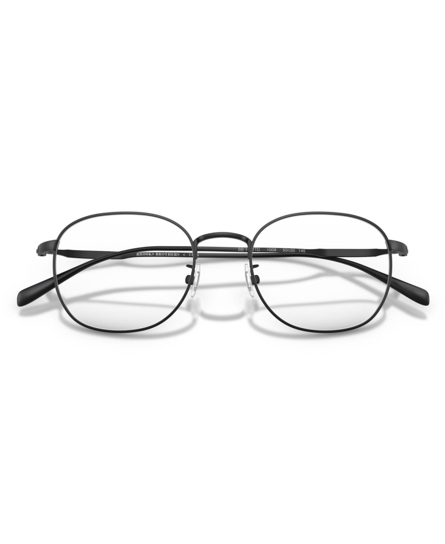 Мужские очки Brooks Brothers Man Round Titanium BB1131TD Eyeglasses, цвет: Чёрный — фото 6