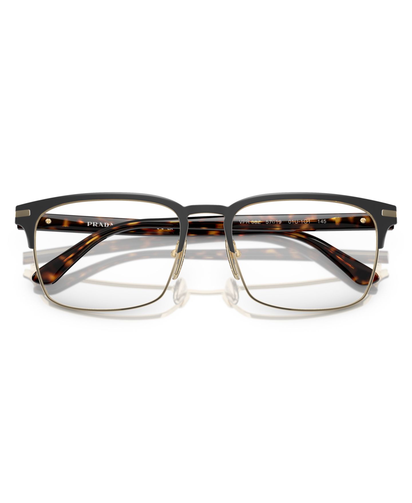 Мужские очки PRADA Eyeglasses, PR 58ZV, цвет: Золотой — фото 5