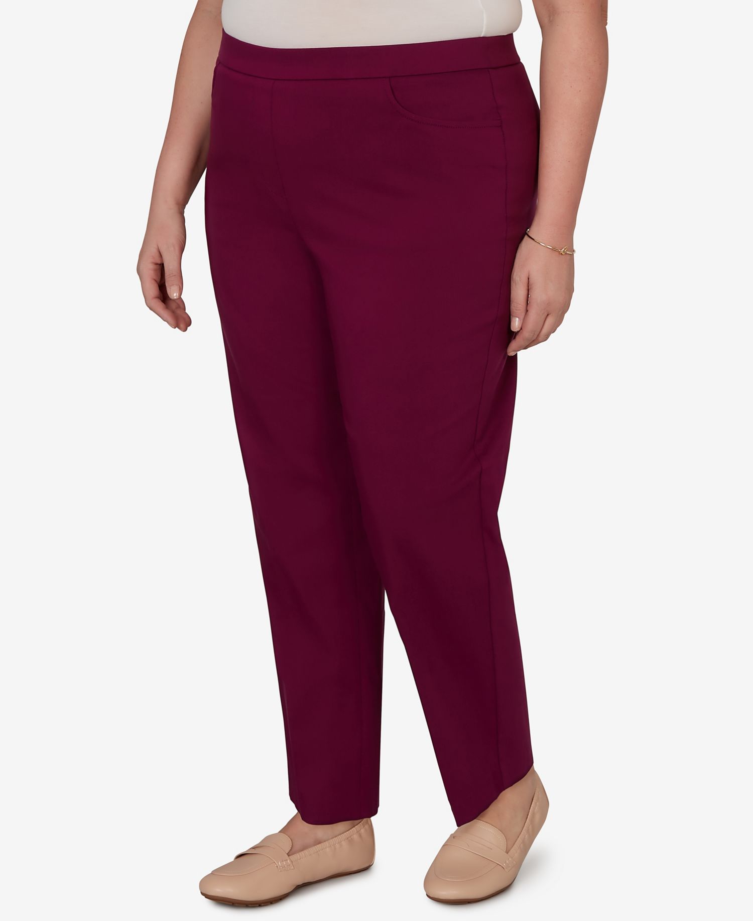 Plus Size Colored Allure Stretch Pants