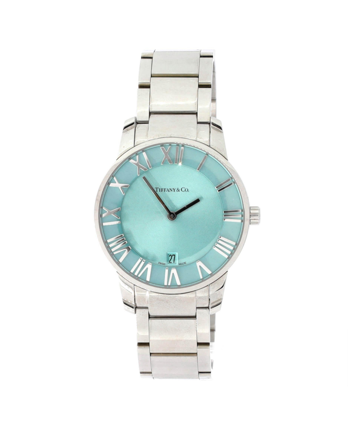 Pre-Owned Tiffany and Co Atlas 2-Hand Quartz Watch in Stainless Steel 37mm
