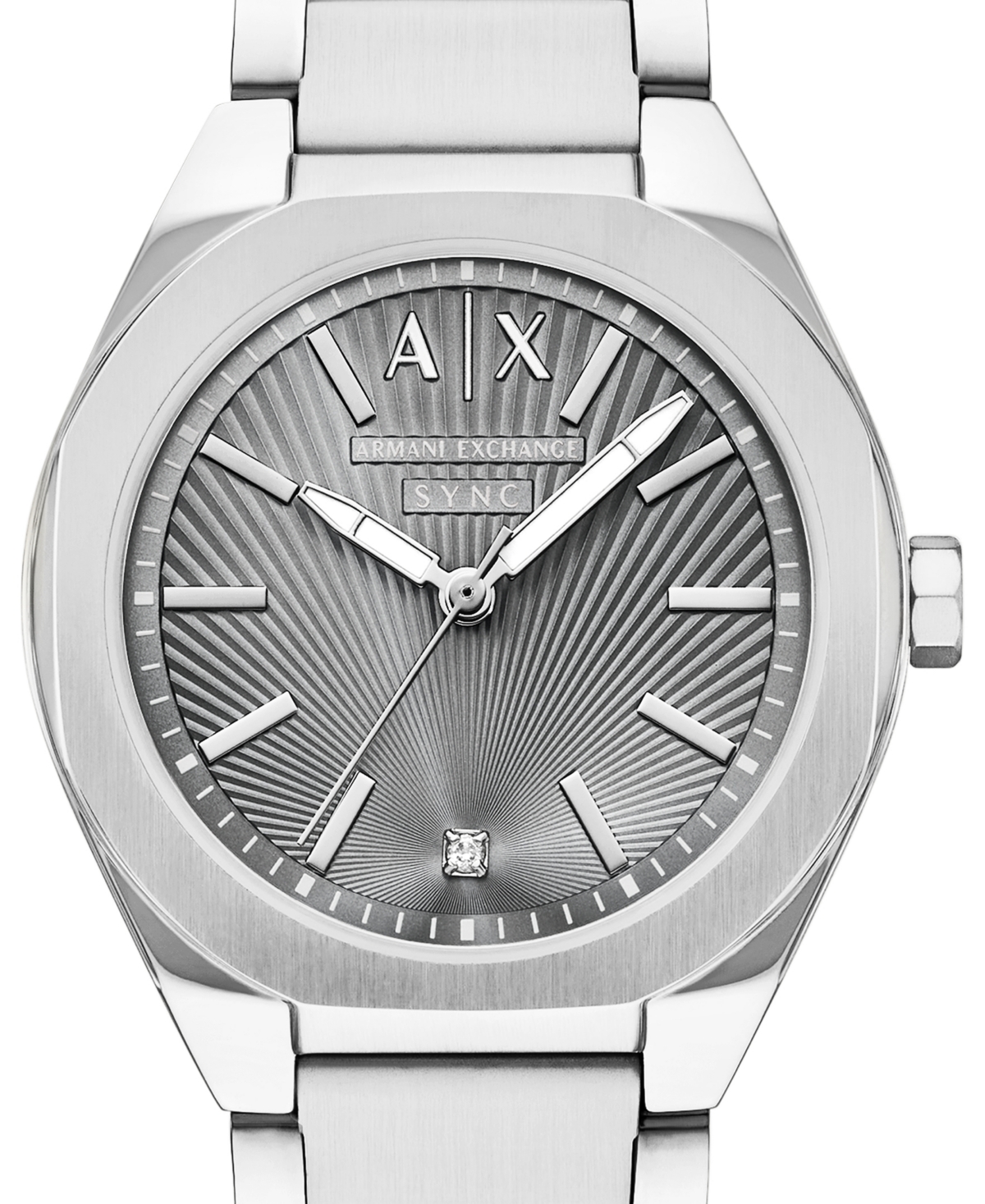 Armani Exchange Women's Sync Quartz Silver Stainless Steel Watch 36mm