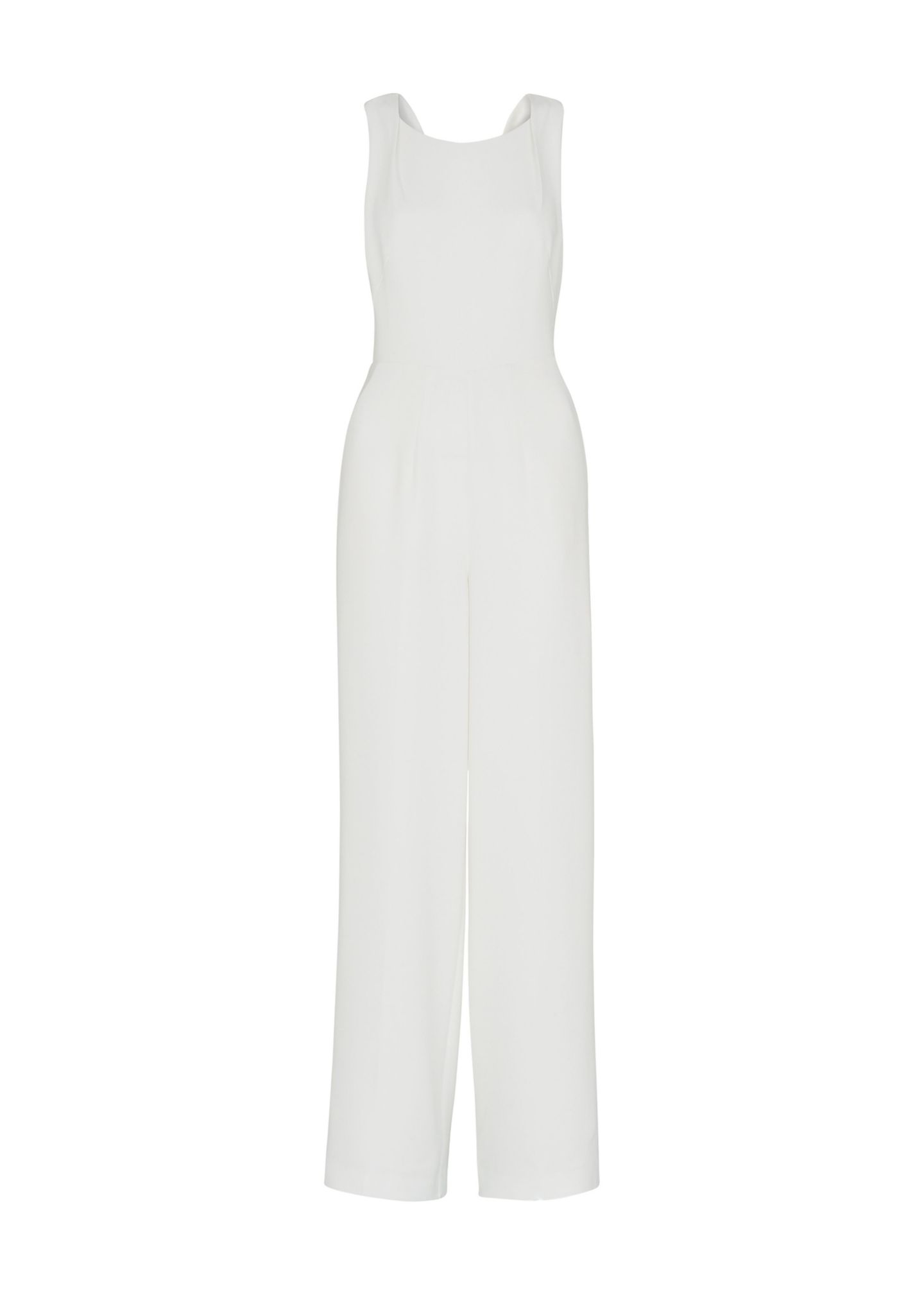 Женский комбинезон Whistles Tie Back Wide Leg Bridal Jumpsuit, цвет: Слоновая кость — фото 6