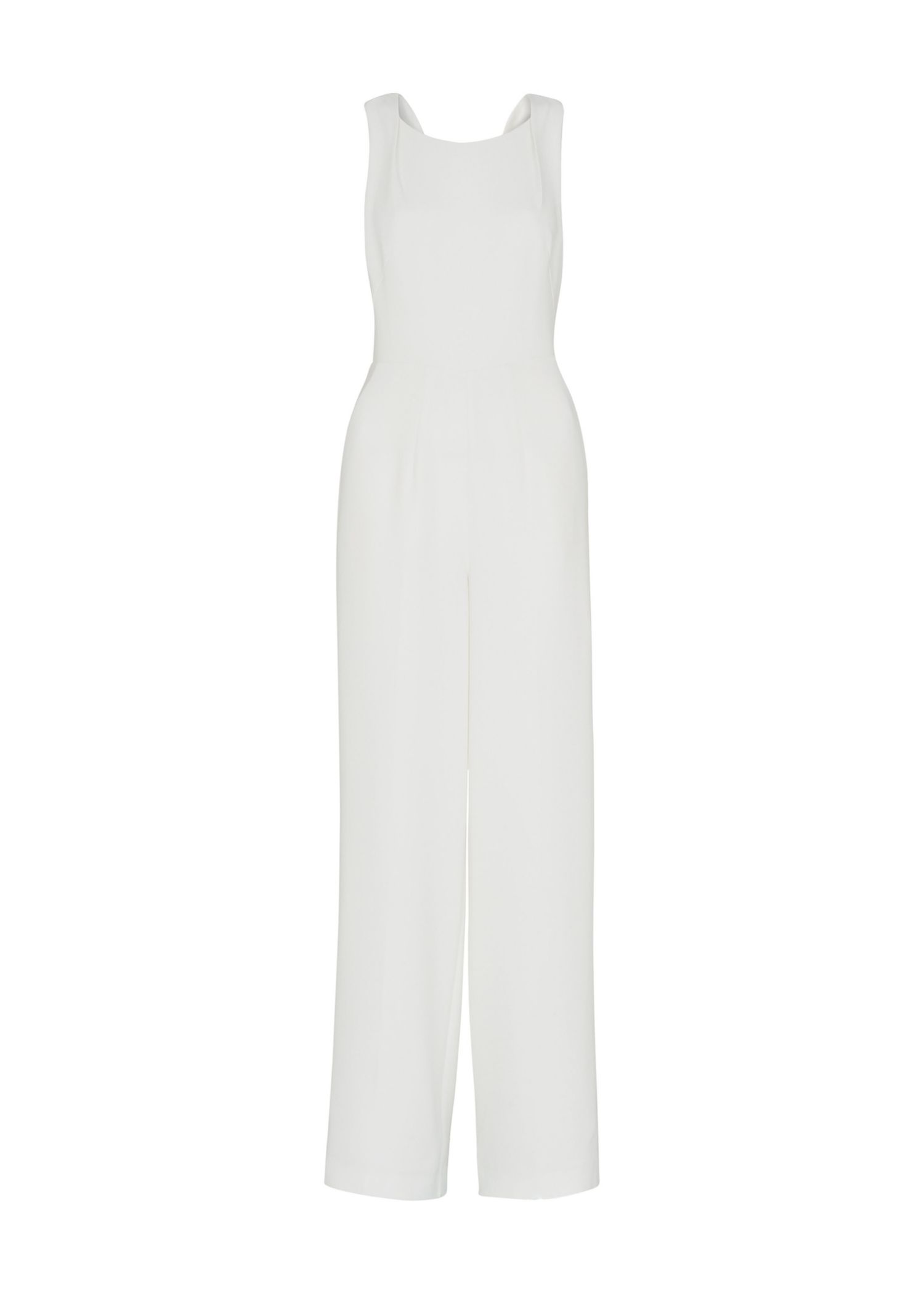 Women's Tie Back Wide Leg Bridal Jumpsuit