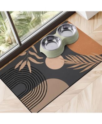 Super Absorbent Non-Slip Pet Feeding Mat Quick Dry Floor Protector