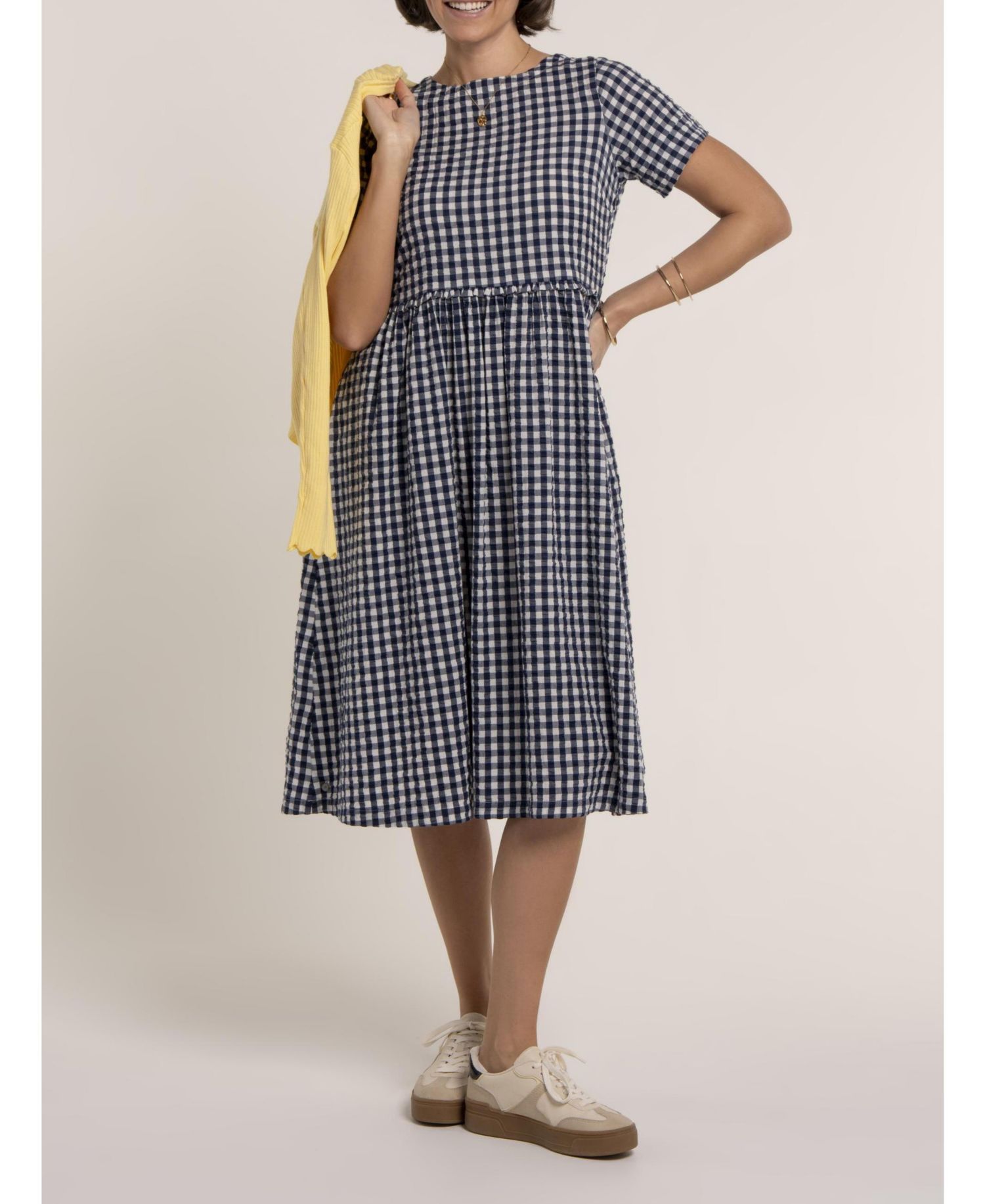 Women's Perla Gingham Midi Dress