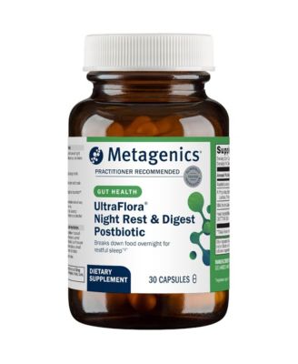 UltraFlora Night Rest and Digest Postbiotic - Postbiotic Capsules - Digestive Enzymes and Botanical Extracts - 30 Capsules