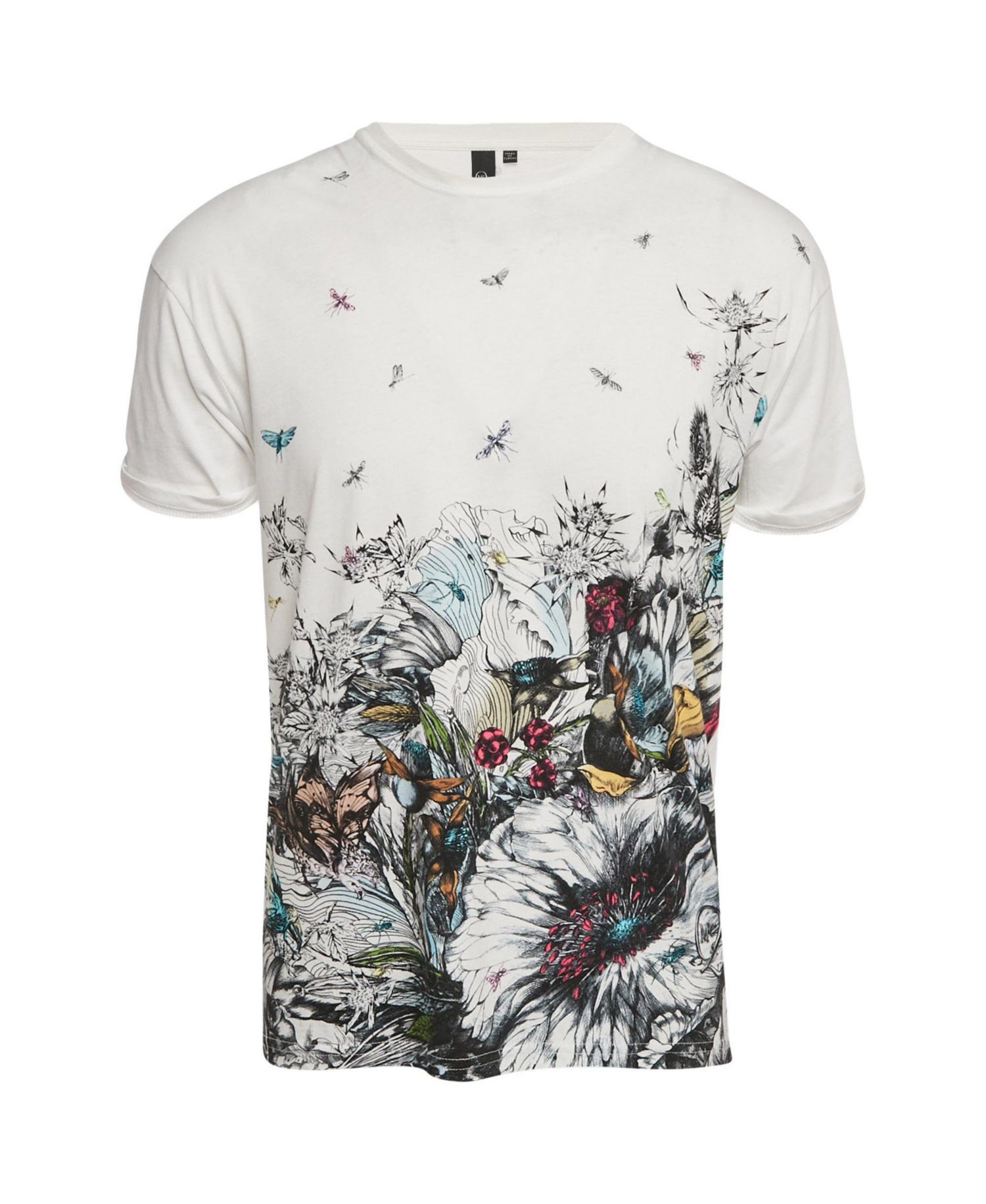 Men's Floral Print Jersey T-Shirt