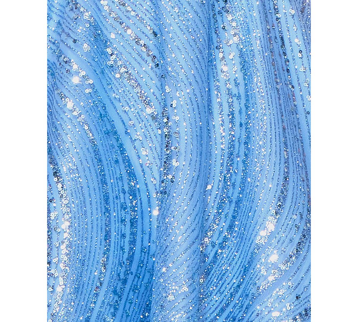 B Darlin Juniors' Straight Neck Sequin Empire Waist Glitter Dress view 6 — MAYCSS fashion products