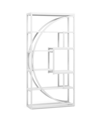 8-Tier Industrial Bookcase for Home or Office