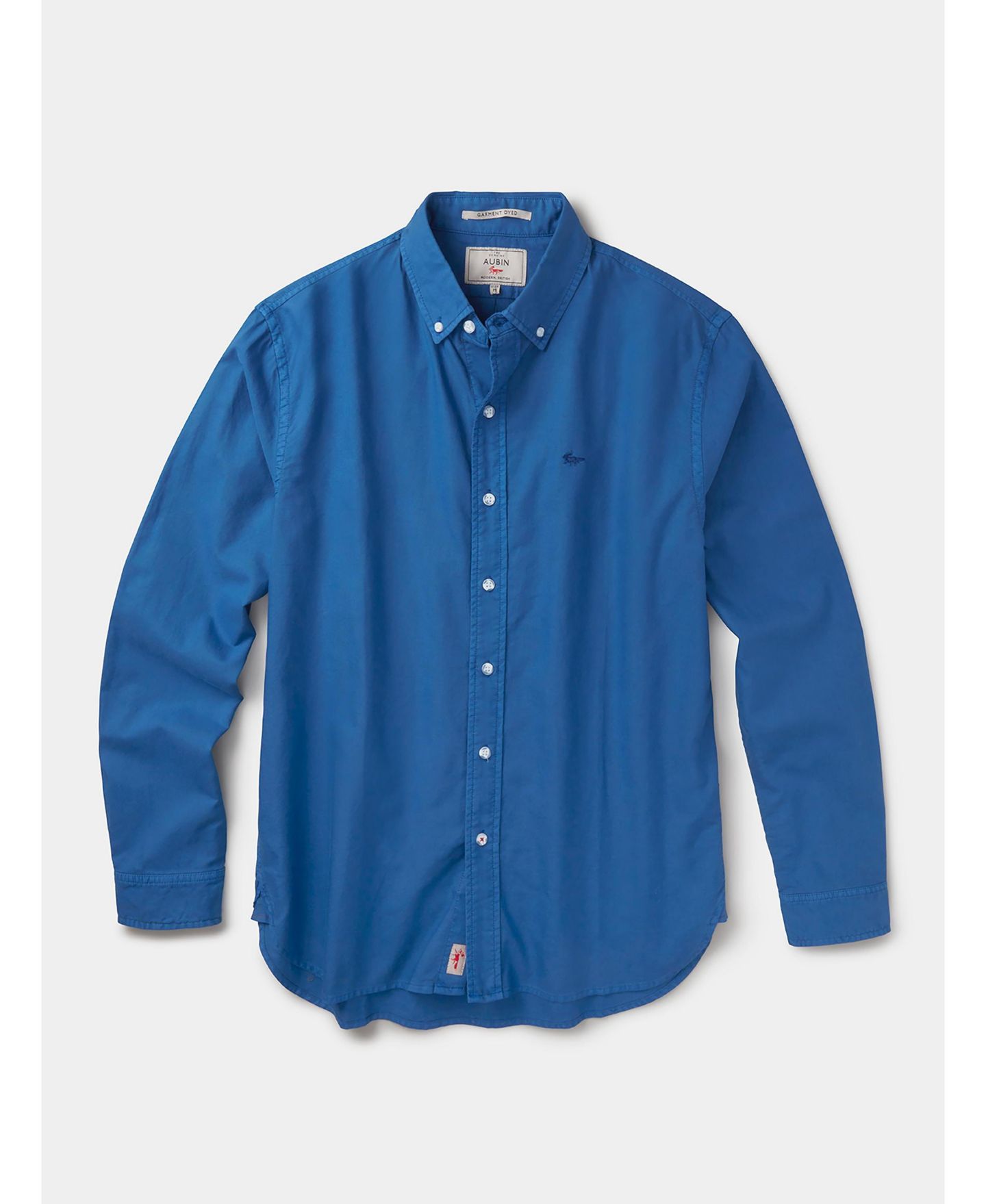 Мужская рубашка Aubin Horkstow Lightweight Oxford, цвет: Яркий синий — фото 6