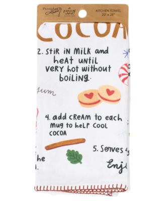 Hot Cocoa Kitchen Towel, 20" x 28"