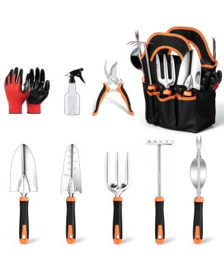Garden Tools Set Stainless Steel Kit Storage Bag Rust Resistant Gift