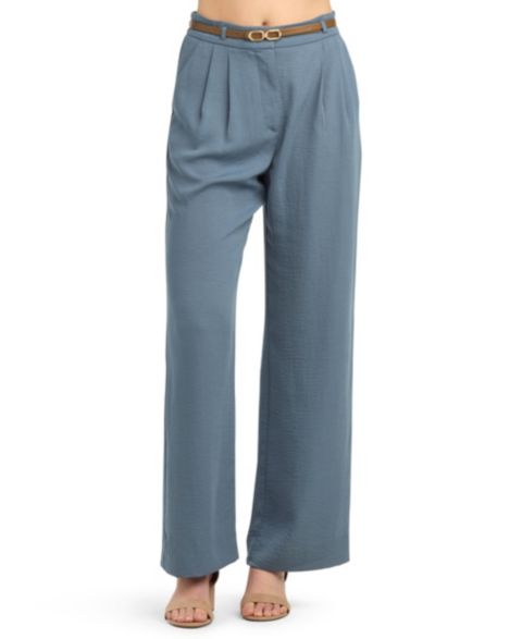 Женские брюки BCX Juniors' Pleated Wide-Leg, цвет: Синий