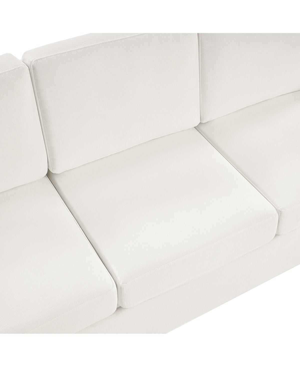 Streamdale Furniture Modern 3-Seater Curved Backrest Sofa