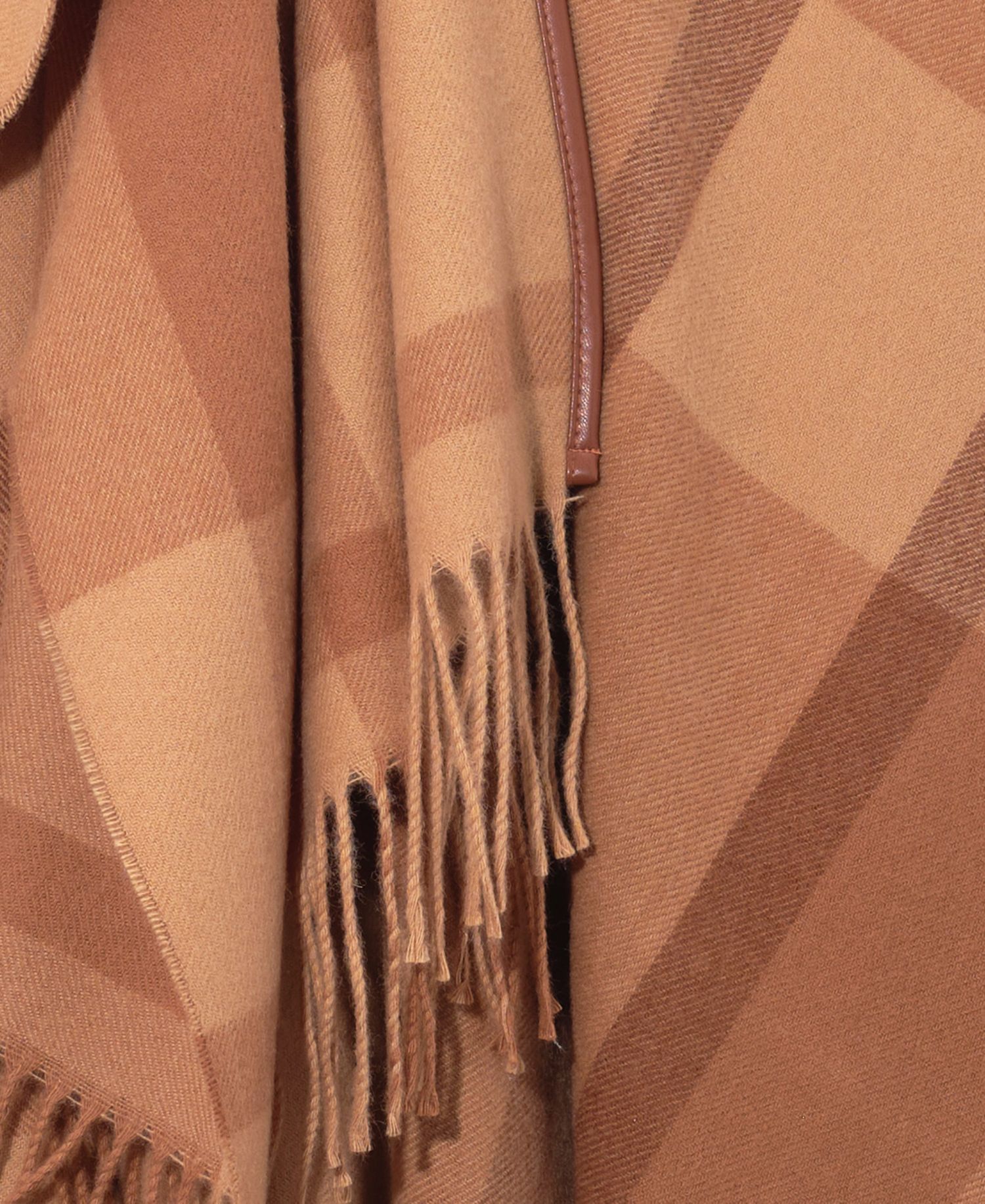 Plaid Fringe Ruana