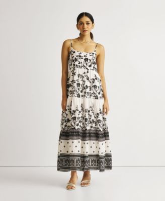 Women's Strappy Tiered Maxi Dress